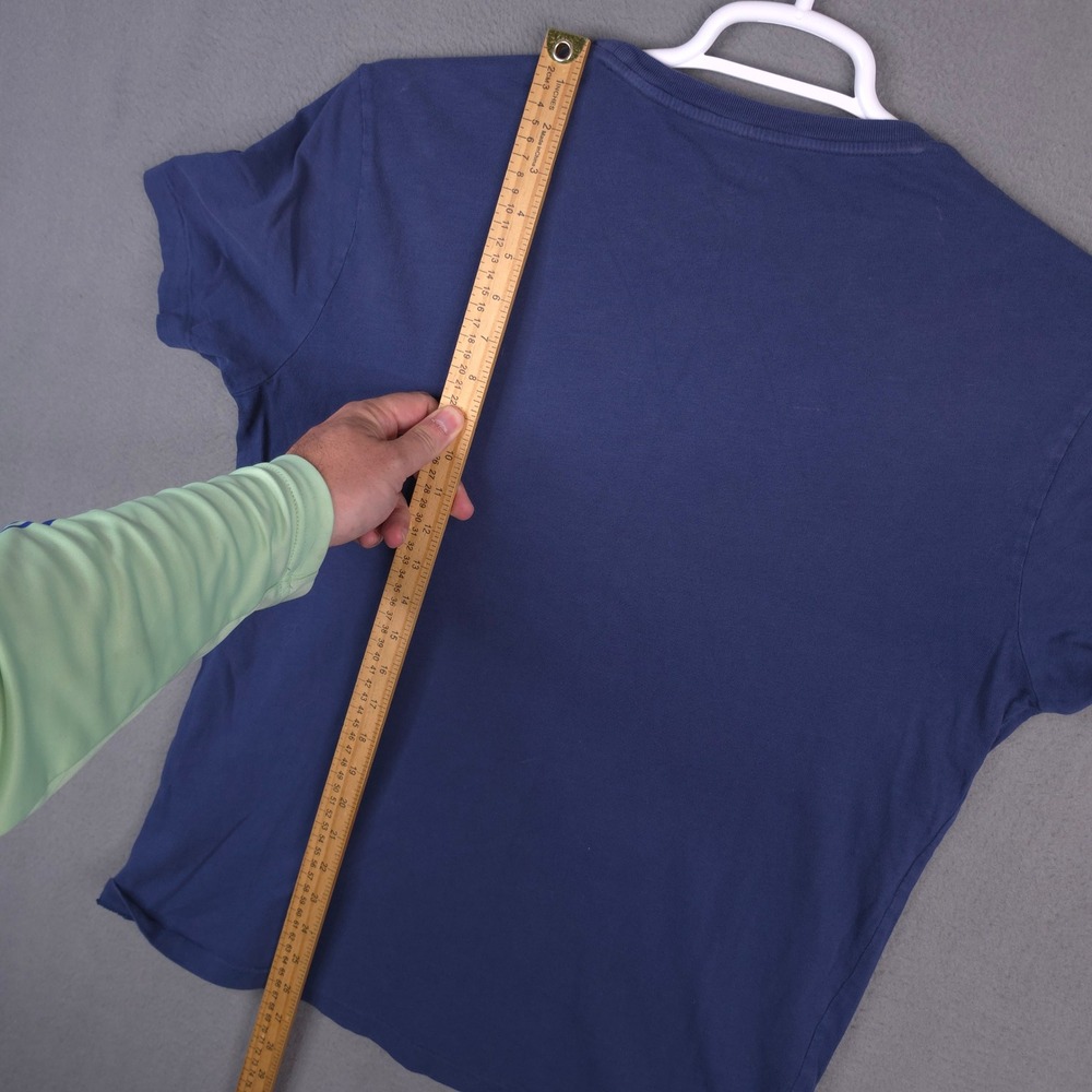 Polo Ralph Lauren T-Shirt Graphic‎ Shield Logo Blue Large Cotton 1967 Americana - Picture 8 of 9